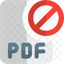 Pdf File Banned  Icon