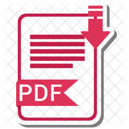 Pdf file format Icon