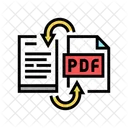 변환 PDF 파일 아이콘