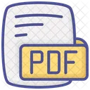 Pdf Portable Document Format Color Outline Style Icon Icon