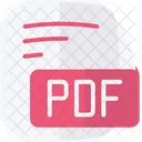 Pdf Portable Document Format Flat Style Icon Icon