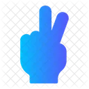 Peace Hands And Gestures Touch Icon
