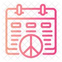 Peace Peace Calendar Peace Day Icon