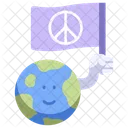 Peace World Flag Icon