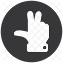 Peace Finger Gesture Icon