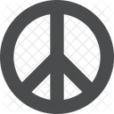 Hippie Peace Symbol Hippie Sign Icon
