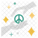 Peace Hand Connection Friendship Icon