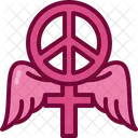 Peace Freedom Wings Icon