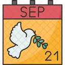 Peace Day Calendar Icon