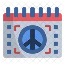 Peace Calendar Date Icon