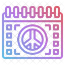 Peace Calendar Date Icon