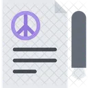 평화협정 정부 휴전 아이콘
