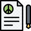 Peace Agreement Army Icon