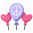 Peace Balloon Air Icon