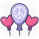 Peace Balloon Air Icon