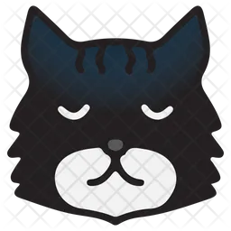 Peace Cat Emoji Icon
