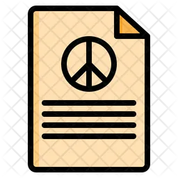 Peace Document  Icon