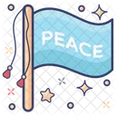 Peace Flag Banner Emblem Icon