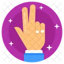 Peace Gesture  Icon