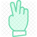 Peace Hand Gesture Icon