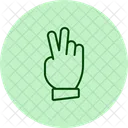 Peace Hand Pentaglow Icon