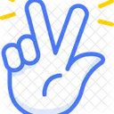 Peace hand sign  Icon