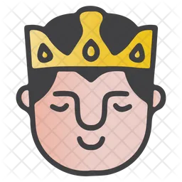 Peace King Emoji Icon