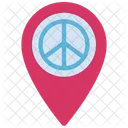 Peace Location  Icon