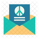 Peace Mail Peace Email Peace Envelope Icon