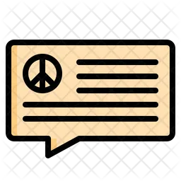 Peace Message  Icon