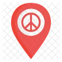 Peace Pin  Icon