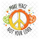 Peace Sign Harmony Nonviolence Icon