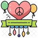 Peace Sign Gesture Icon