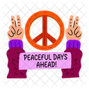 Peace sign  Icon