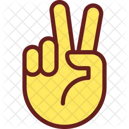 Peace sign pixel perfect  Icon