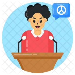 Peace Speech  Icon