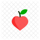 Peach Fruit Healthy Icon