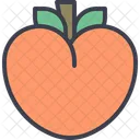 Peach Fruit Juicy Icon