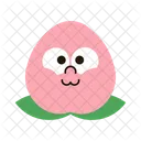 Character Peach Happy Icon