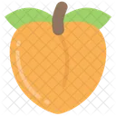 Peach Food Eating Icon