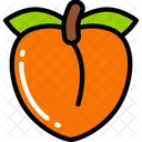 Peach Food Eating Icon