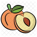 Peach Apricot Fruit Icon