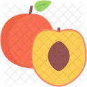 Peach Food Supermarket Icon