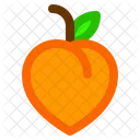 Peach Fruit Food Icon