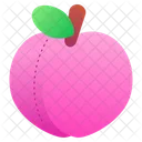Peach Vegan Fruit Icon