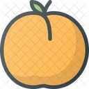 Peach Fruit Health Icon