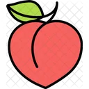 Peach Fruit Healthy Icon