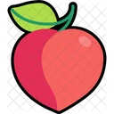 Peach Fruit Healthy Icon