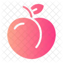 Peach Organic Vegan Icon