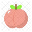 Peach Fruit Food Icon